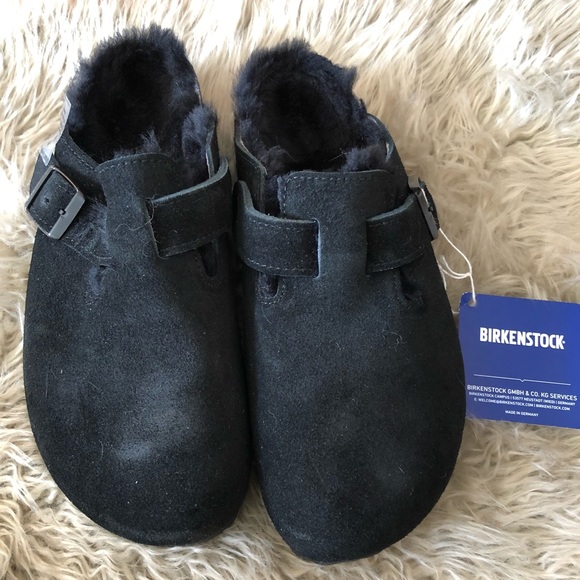Birkenstock Shoes - NWT Shearling Boston Birkenstock - Black